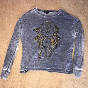 blue dreamcatcher sweater